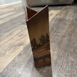 Vintage Forest Valley Pottery Vase signed by Ron Lederer